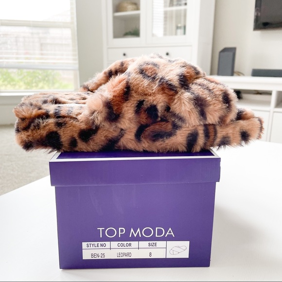 Top Moda Leopard Slippers Ben-25 - Picture 8 of 8